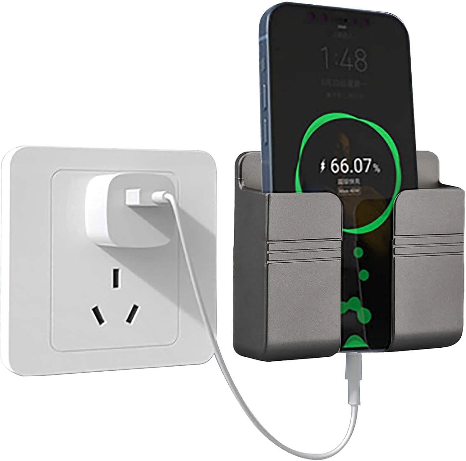 Wall-Mounted Phone Charging Holder