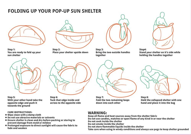 Pop-Up Beach Tent With Carry Bag