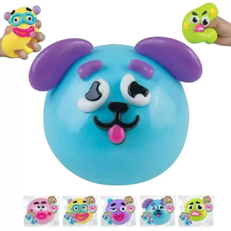 Funny Face Expressions Squishy Ball - Slow Rising Sensory Stress Toy