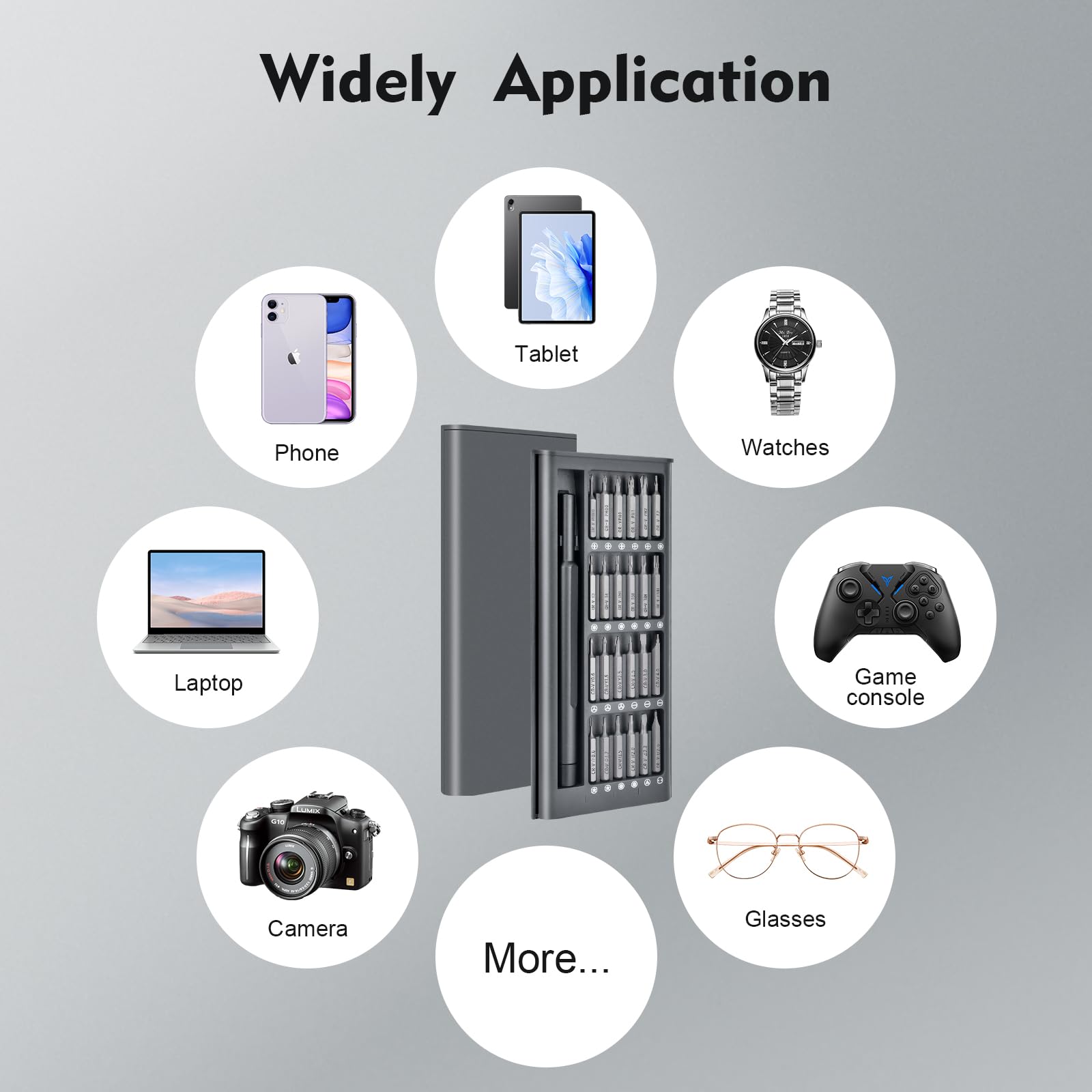 25-in-1 Precision Screwdriver Set — Magnetic Mini Repair Kit for iPhone, MacBook, Watch, Glasses & Electronics