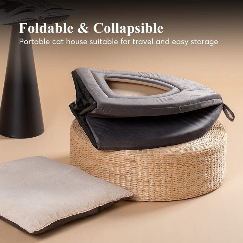 Kasentex Cat Bed, Lovely Tent with Removable Washable Pillow Cushion