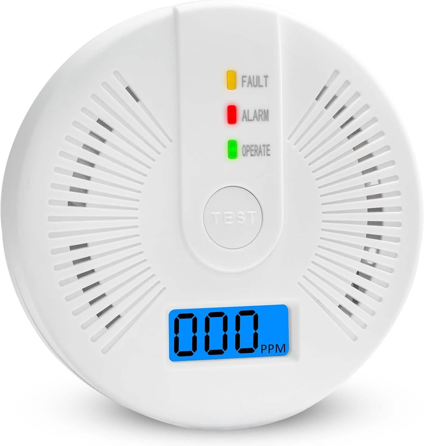 Portable Carbon Monoxide Detector – Battery-Operated CO Alarm