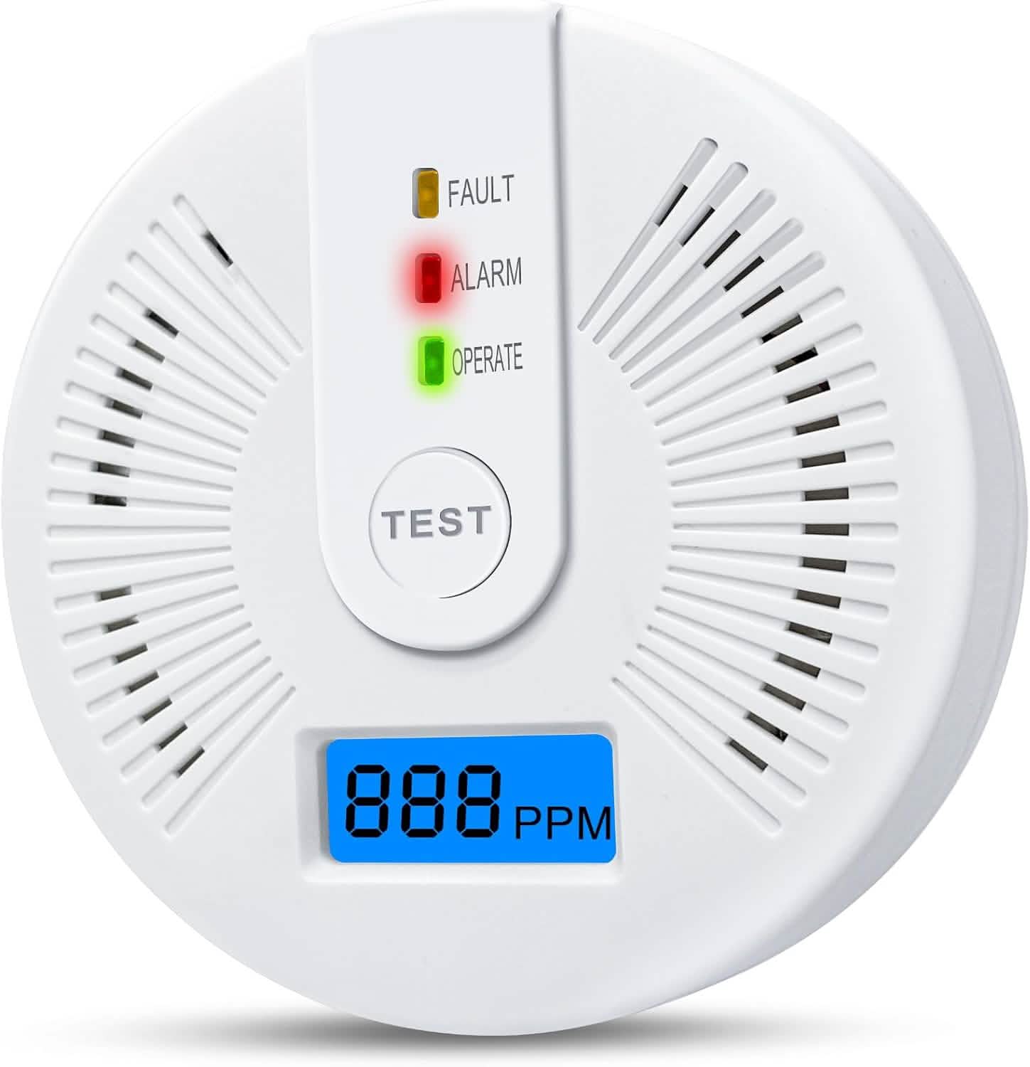 Portable Carbon Monoxide Detector – Battery-Operated CO Alarm