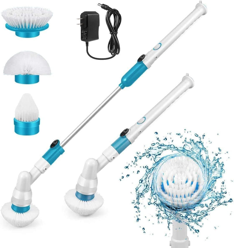 Electric Spin Scrubber Cordless Scrubber Brush with Long Handle