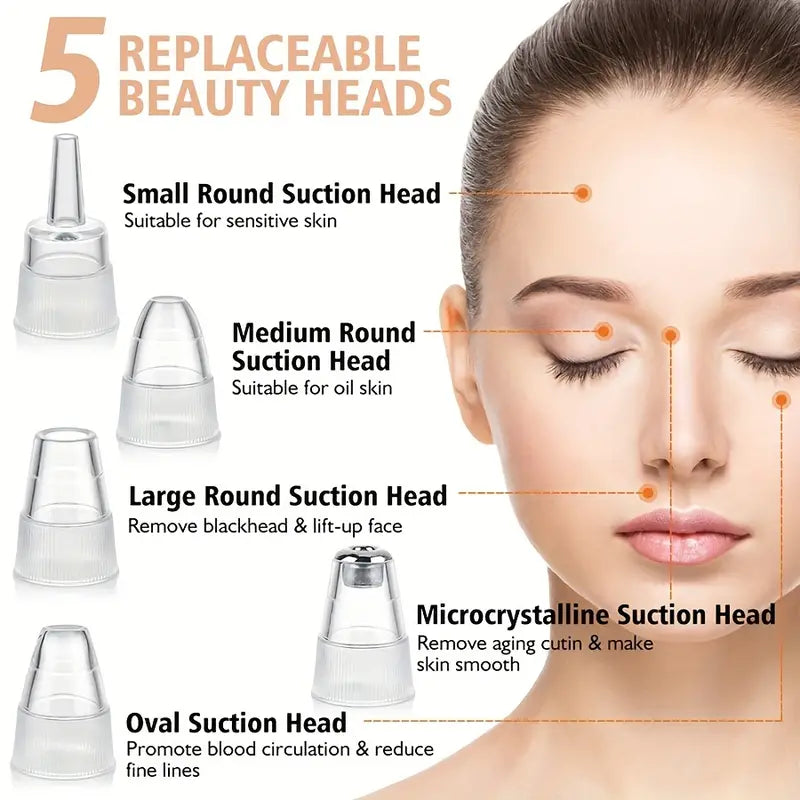 5-Suction Blackhead Removal Face Pore Cleaner