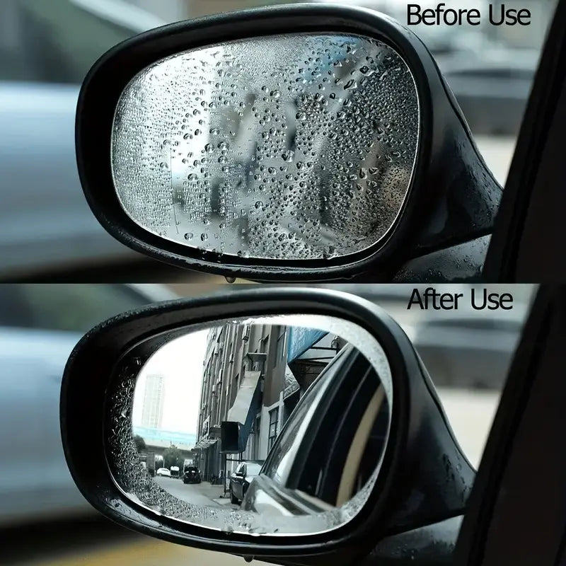 2-Pack: Car Waterproof Transparent Film Rearview Mirror Protection