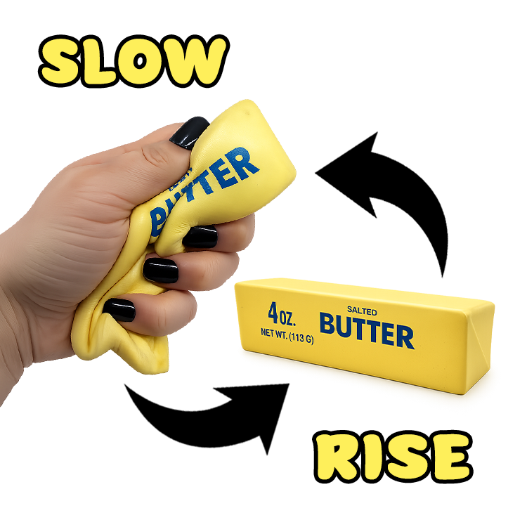 Fun Doh Butter Stick Slow Rise Squishy - Butter-Themed Sensory Stress Toy