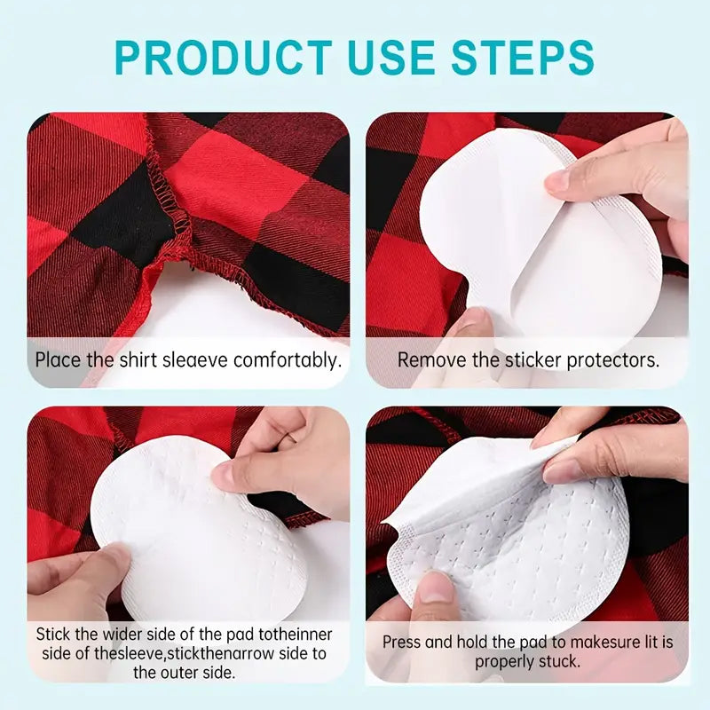 10-Pack: Disposable Underarm Sweat Pads