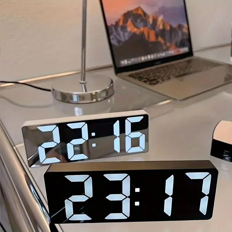 LED Digital Alarm Clock with Dual Alarms, Voice Control and more