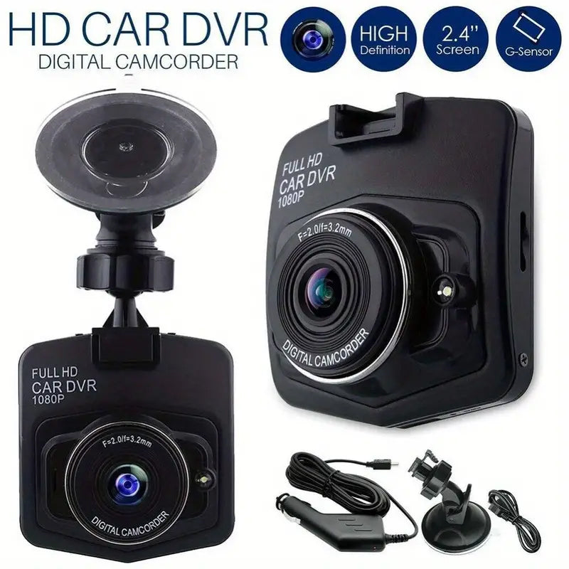 2.4-Inch Black Full HD 1080P Resolution Dashcam