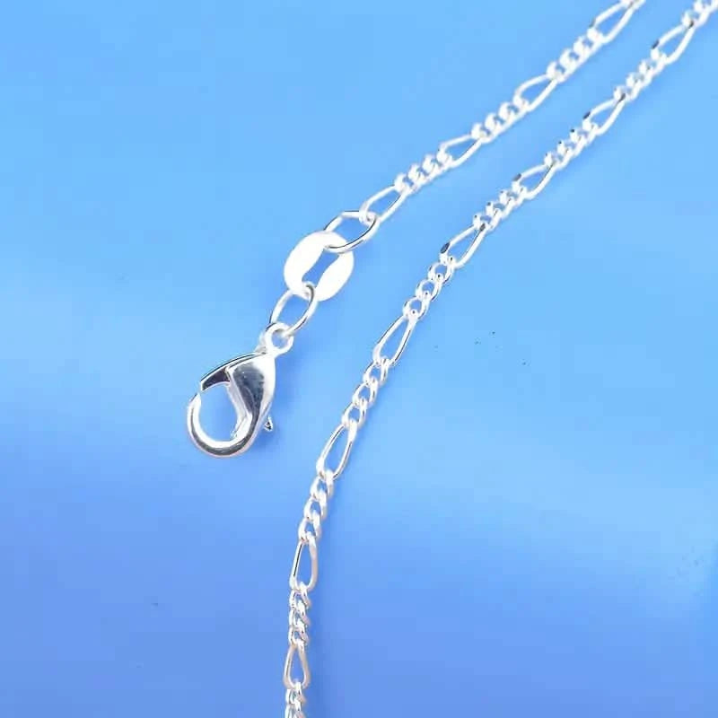 Exquisite Copper Necklace Chain, 16–30in Adjustable, 925 Silver Plated