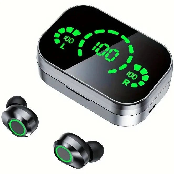 Mini Wireless Earbuds with Digital Display - True Wireless Stereo Earphones