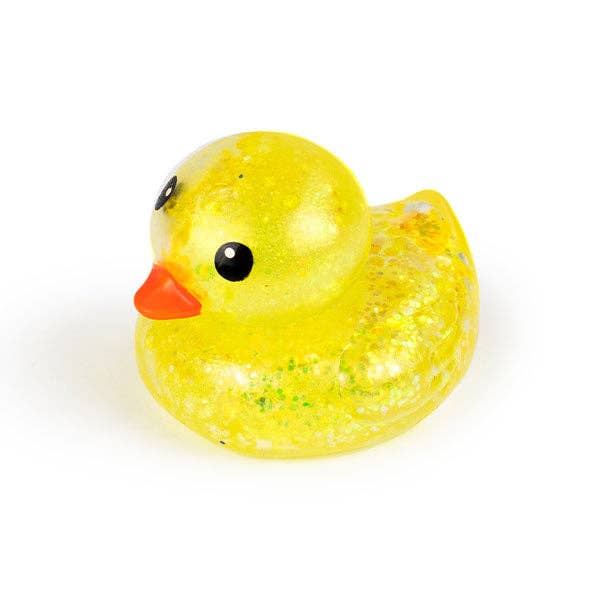 Sugah-Mals Glitter Duck Sugar Stress Ball Squishy - Maltose Filled Sensory Fidget Toy