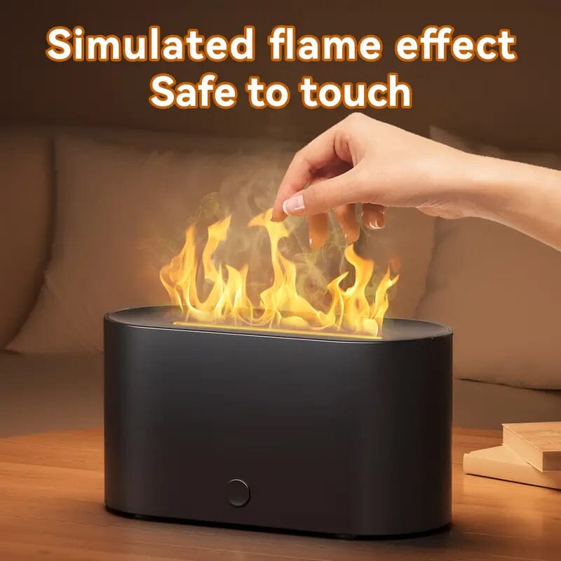 7-Color Simulated Flame Humidifier Aromatherapy Machine Wellness - DailySale