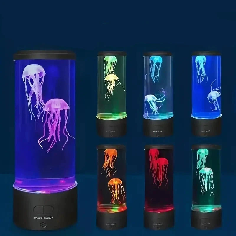 7" Jellyfish Lava Lamp Aquarium - Vibrant LED Lighting with 7 Dynamic Color Changing Settings Indoor Lighting - DailySale