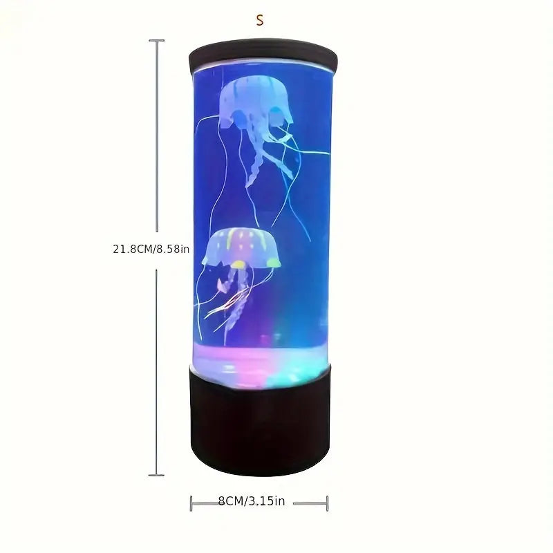 7" Jellyfish Lava Lamp Aquarium - Vibrant LED Lighting with 7 Dynamic Color Changing Settings Indoor Lighting - DailySale