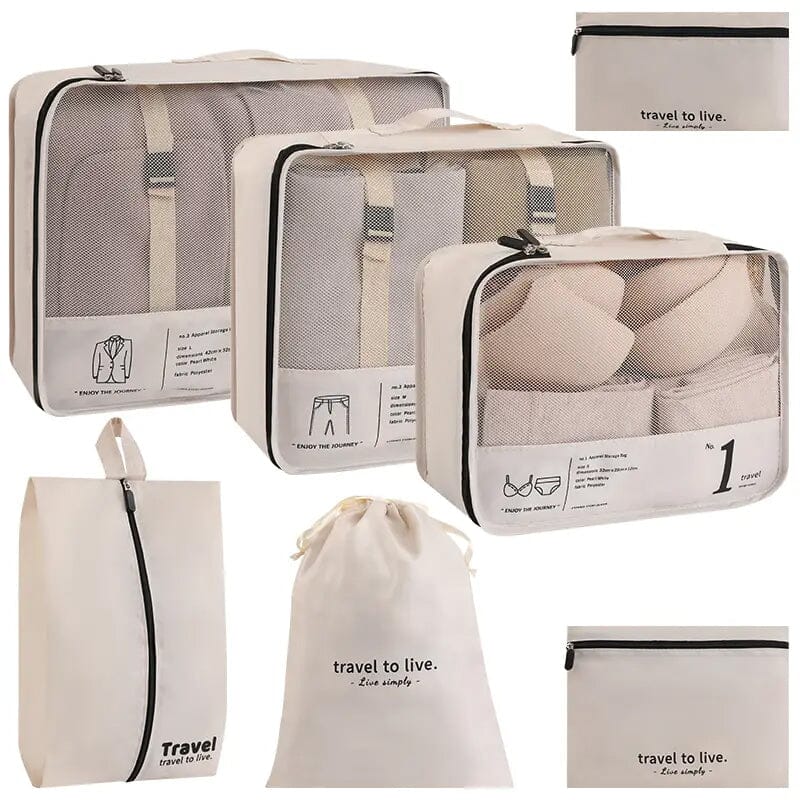 7-Piece: Travel Packaging Cube Bags Bags & Travel - DailySale