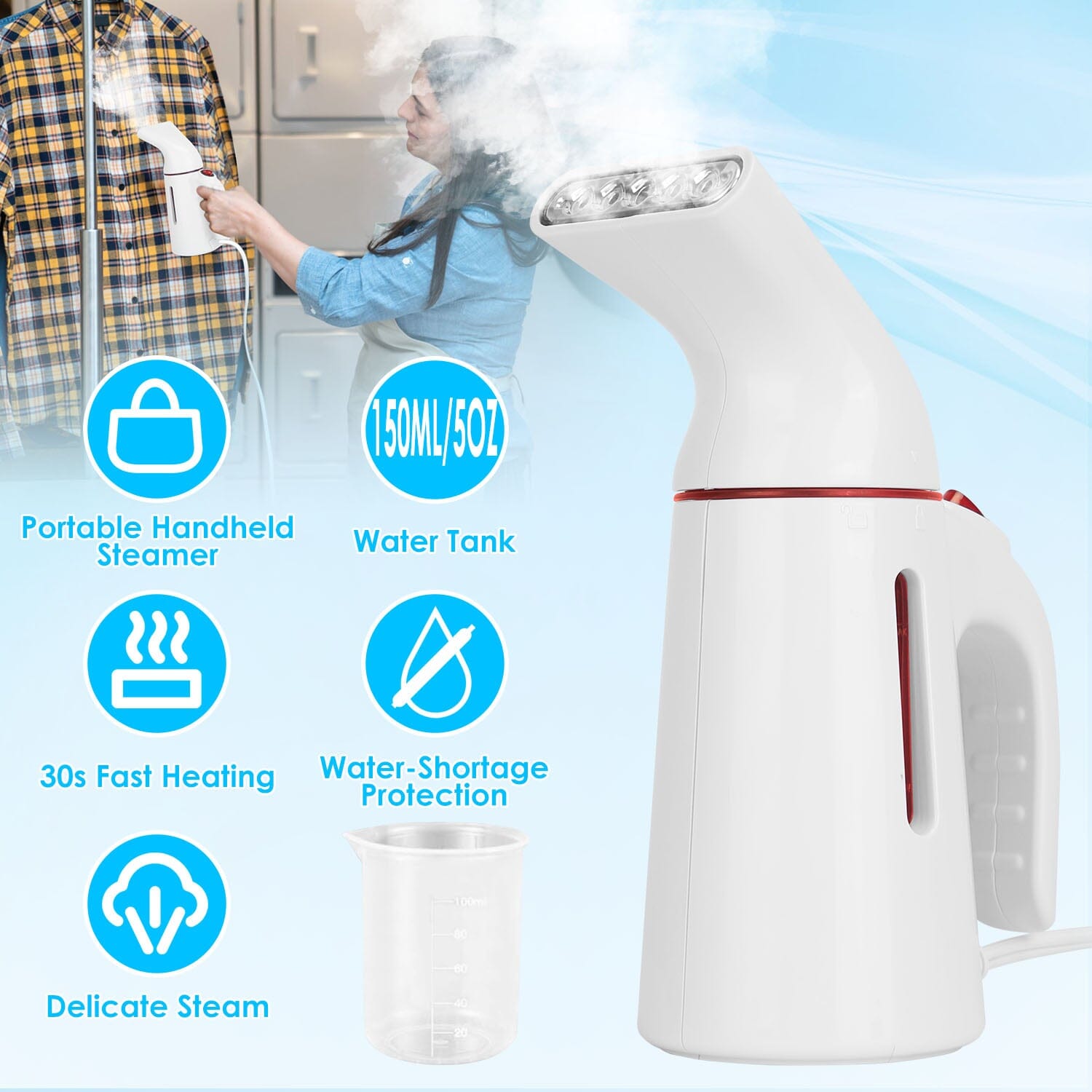 700W Portable Garment Steamer Household Appliances - DailySale