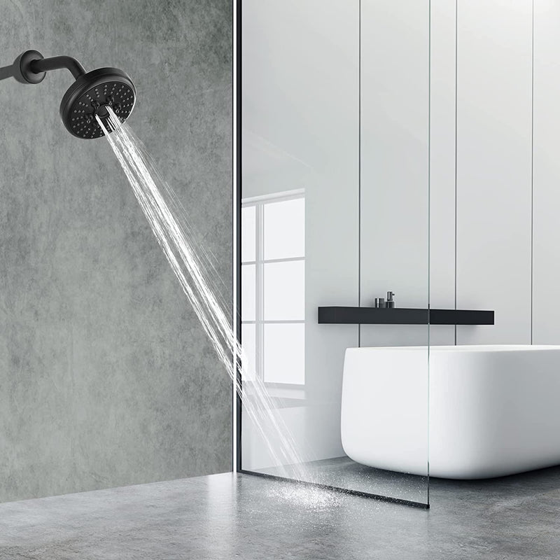 3 Spray Fixed Rainfall Shower Head with Adjustable Metal Swivel Ball Joint