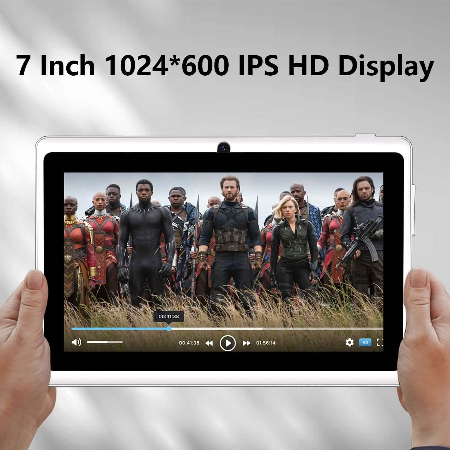 Android Tablet – 7" LCD, 2GB RAM + 4GB Extension, 32GB Storage, Dual Cameras, Wi-Fi, GPS, USB Charging