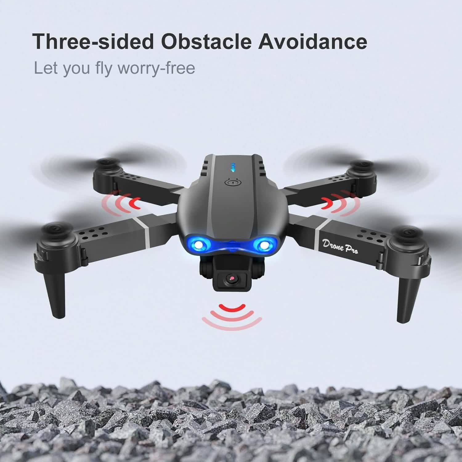 Drone HD Dual Camera, WiFi FPV Foldable RC Quadcopter