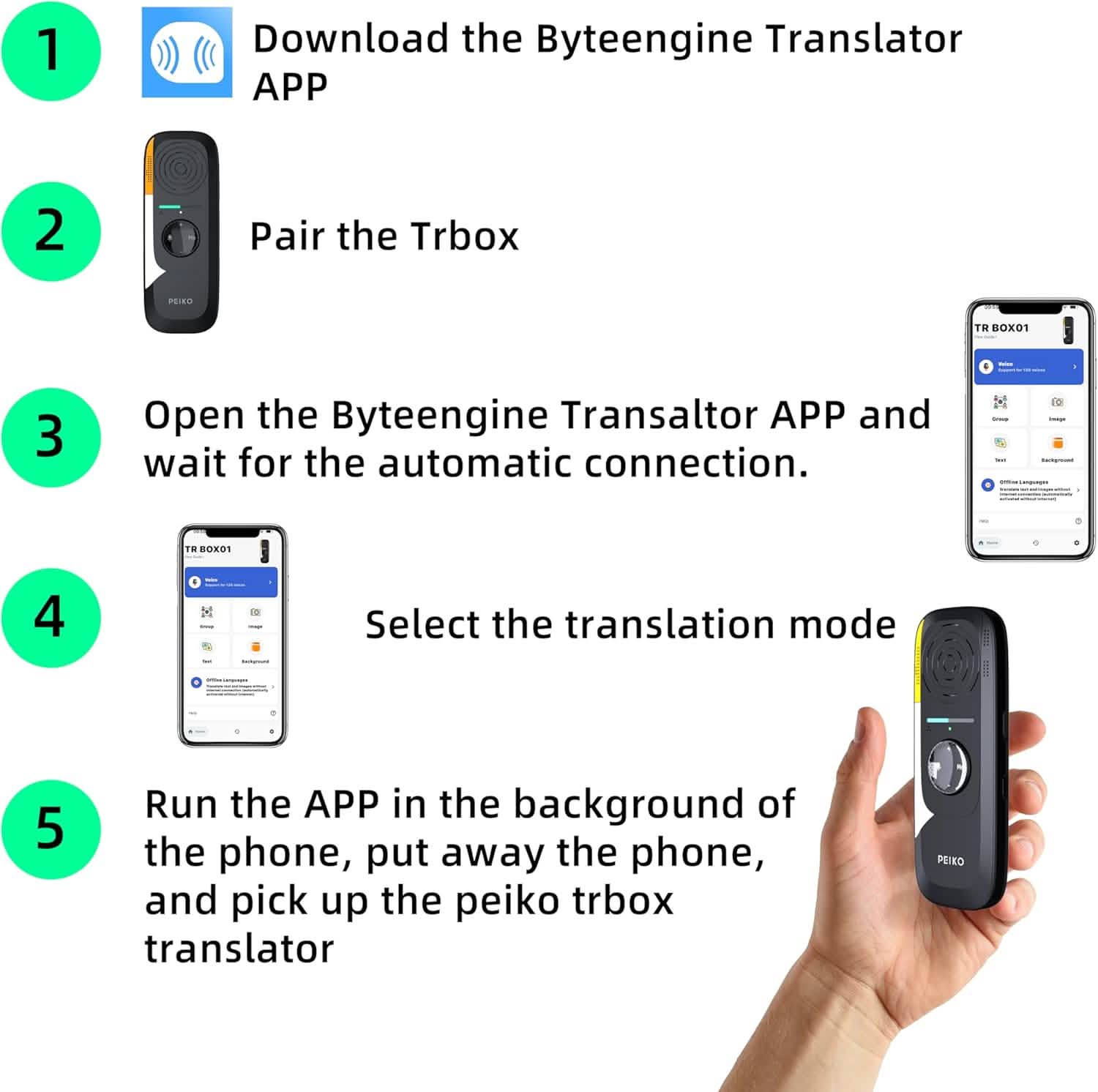 Portable Language Translator Device – 136 Languages