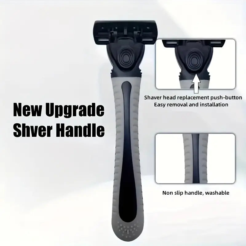 2-Pack: Stainless Steel Shaver with 18 Replacement Razor Blades