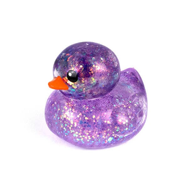 Sugah-Mals Glitter Duck Sugar Stress Ball Squishy - Maltose Filled Sensory Fidget Toy
