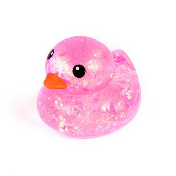 Sugah-Mals Glitter Duck Sugar Stress Ball Squishy - Maltose Filled Sensory Fidget Toy