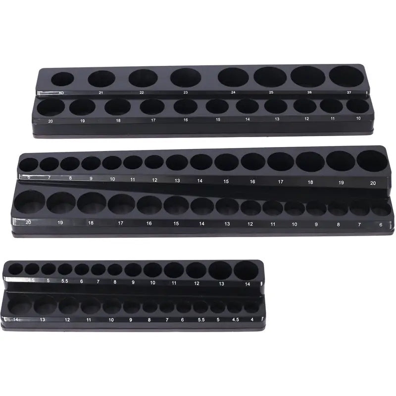 6-Piece: Magnetic Socket Organizer Set