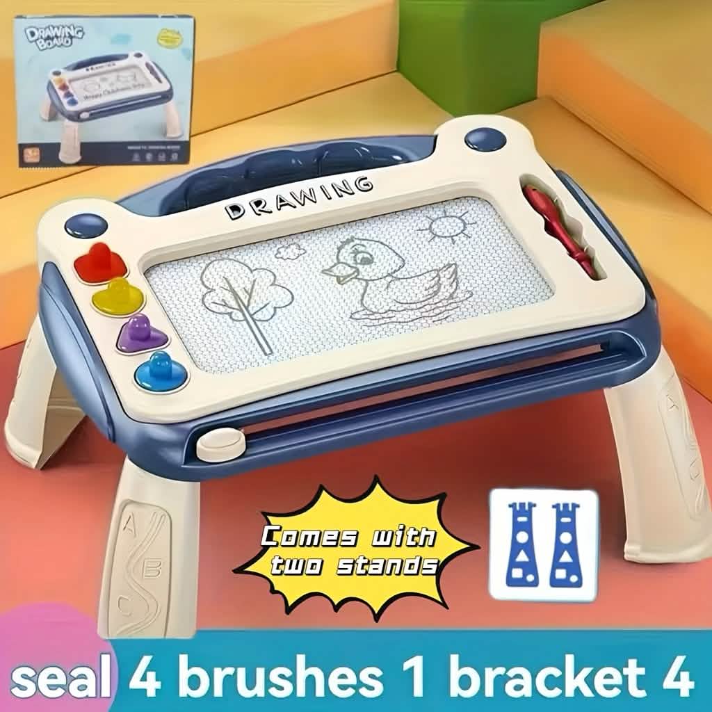 Magnetic 3-in-1 Drawing Board Toy – Pink & Blue