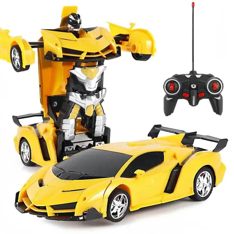 1:18 Remote Control Deformation Robot Car with LED Lights – 360° Drift, USB Rechargeable
