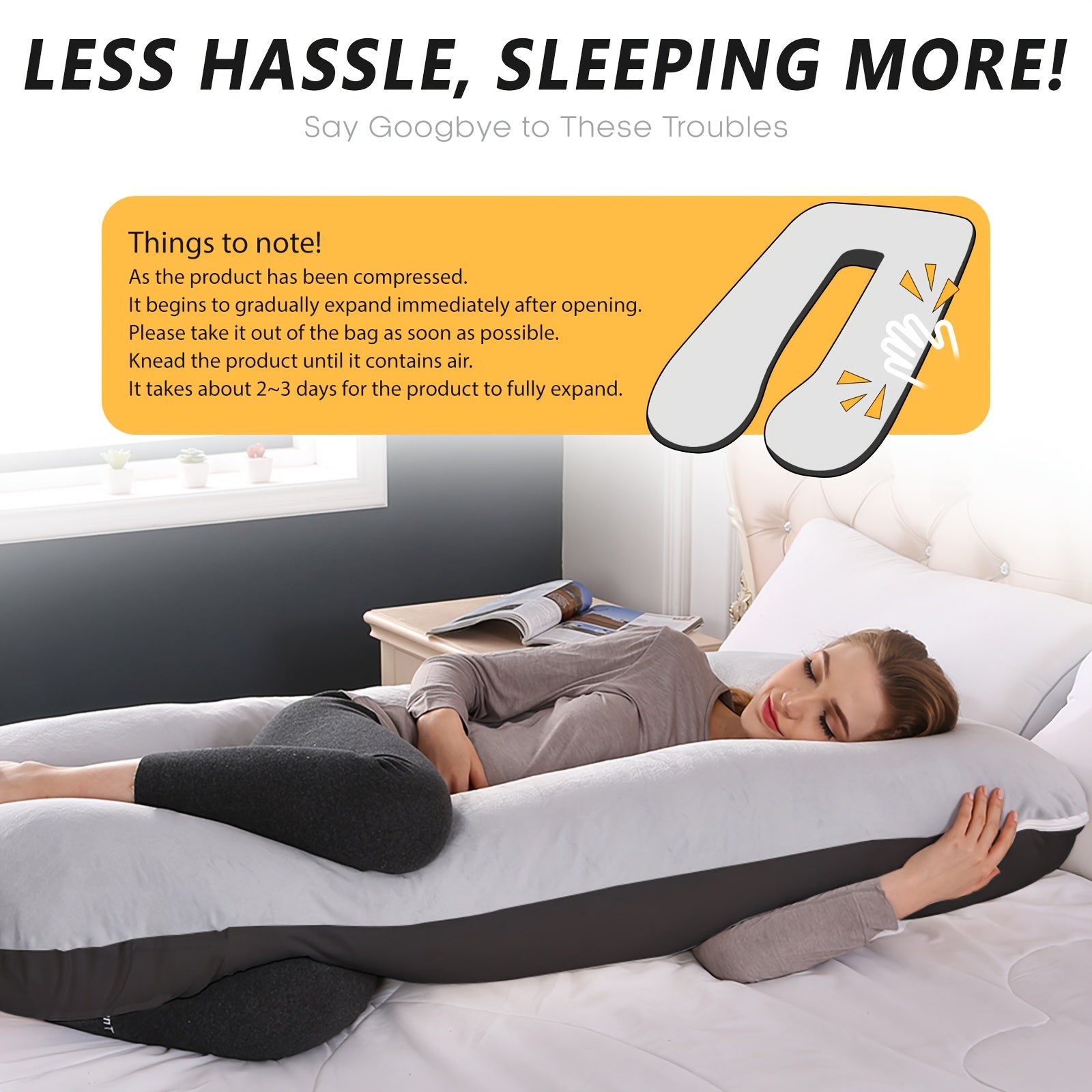 U-Shaped Maternity Pillow – Full Body Support