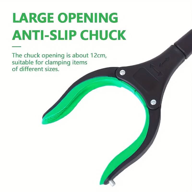 Heavy-Duty Steel Folding Trash Picker – 32" with Magnet & Anti-Slip Handle