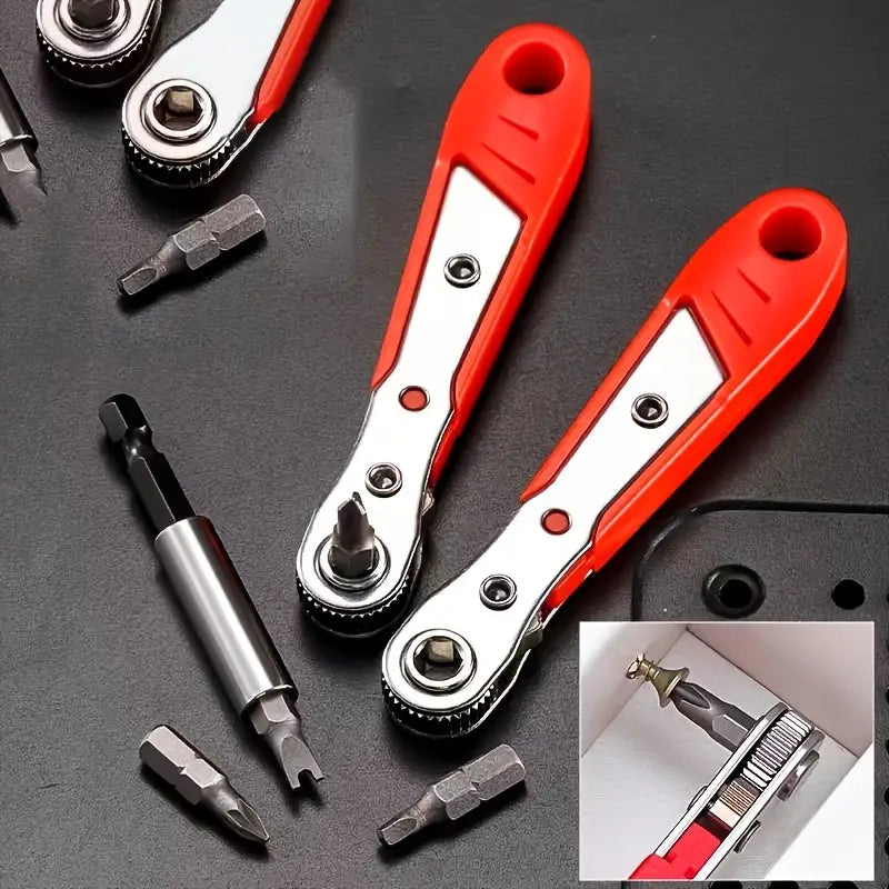 Ratchet Screwdriver Handles Narrow Spaces