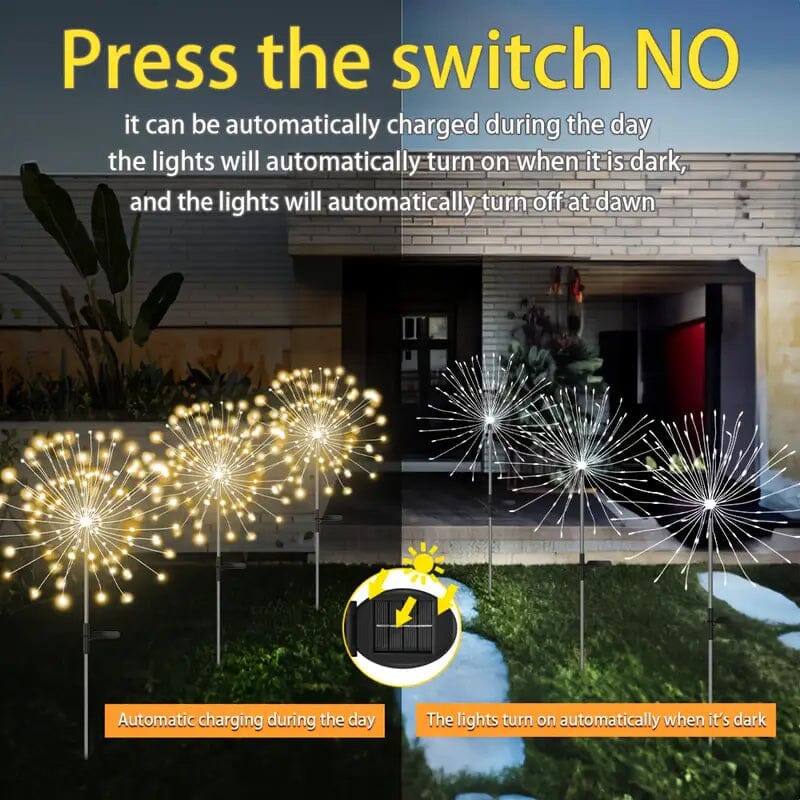 8 Lighting Modes Solar Festival Viewing Decorative Outdoor Lights Outdoor Lighting - DailySale