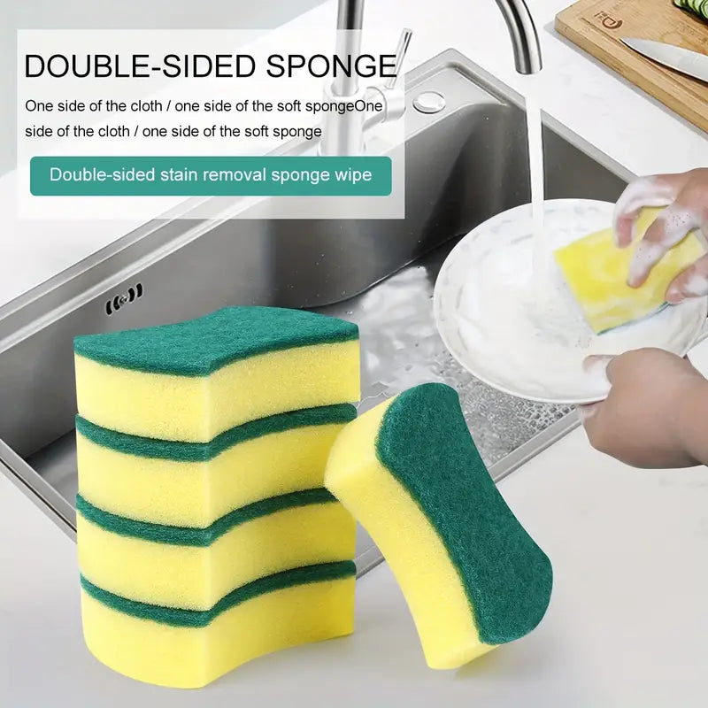 8-Pack: Double-Sided Multifunctional Cleaning Sponge Kitchen Tools & Gadgets - DailySale