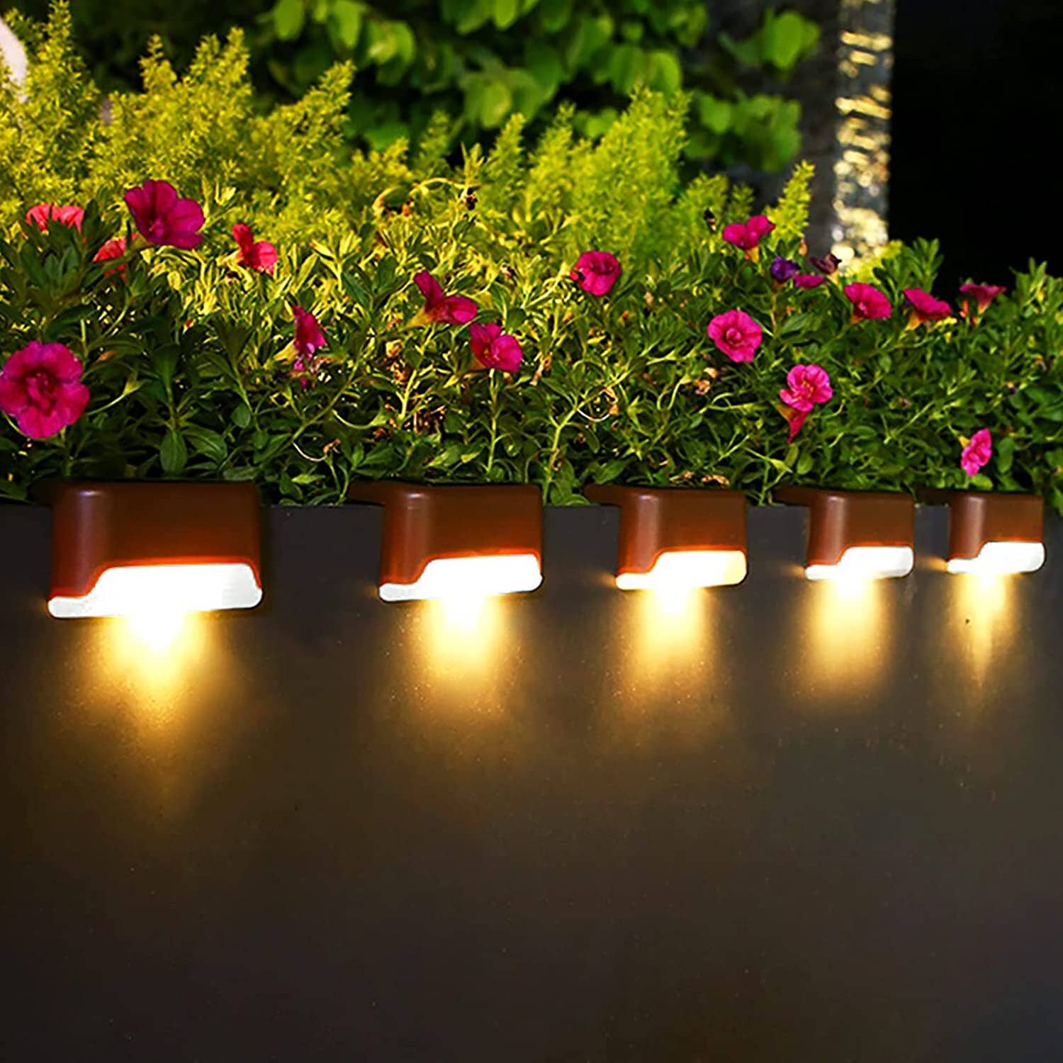 8-Pack: Solar LED Deck & Step Lights Outdoor Lighting - DailySale