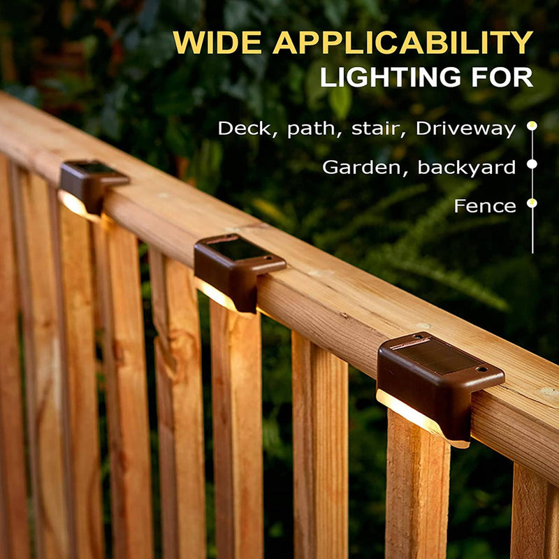 8-Pack: Solar LED Deck & Step Lights Outdoor Lighting - DailySale