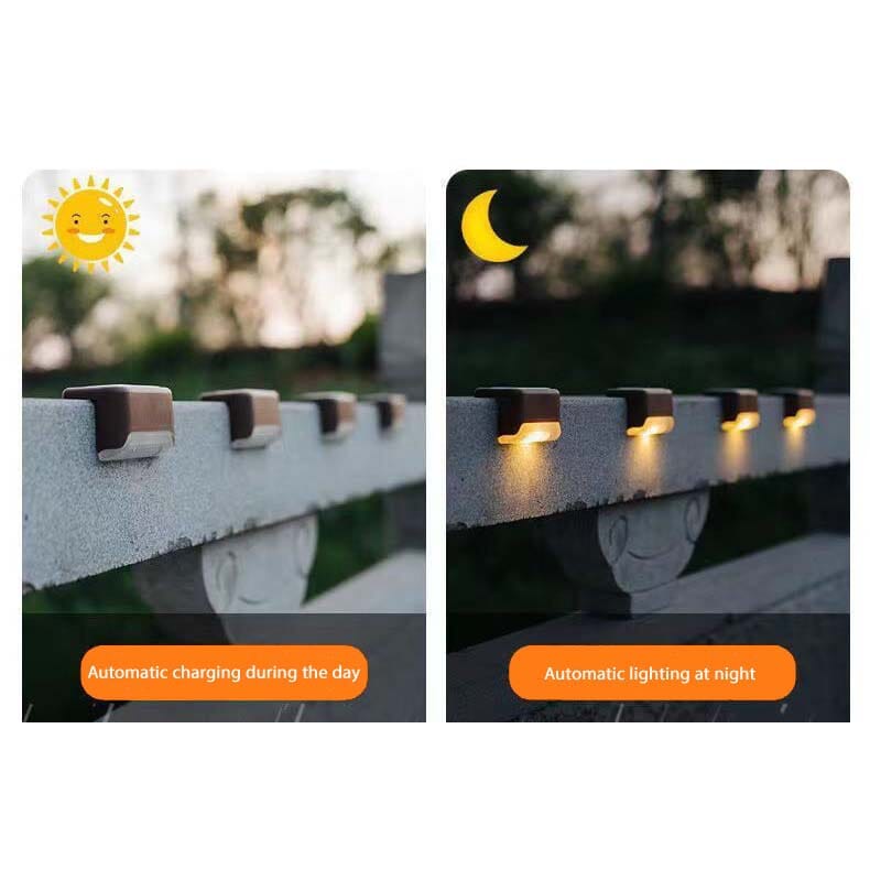 8-Pack: Solar LED Deck & Step Lights Outdoor Lighting - DailySale