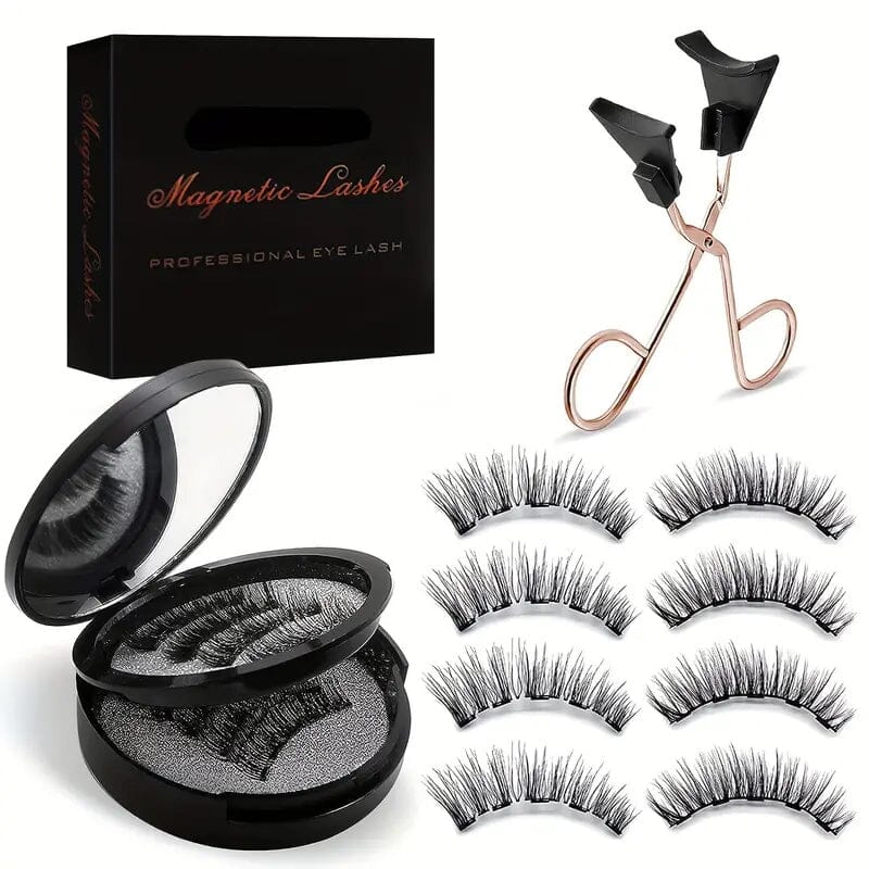 8-Pairs: Reusable Magnetic Dual 3D False Eyelashes Kit Beauty & Personal Care - DailySale