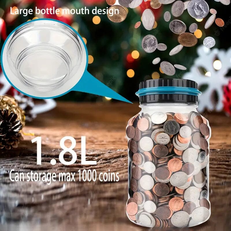 800+ Coin Capacity Digital Counting Money Jar Everything Else - DailySale