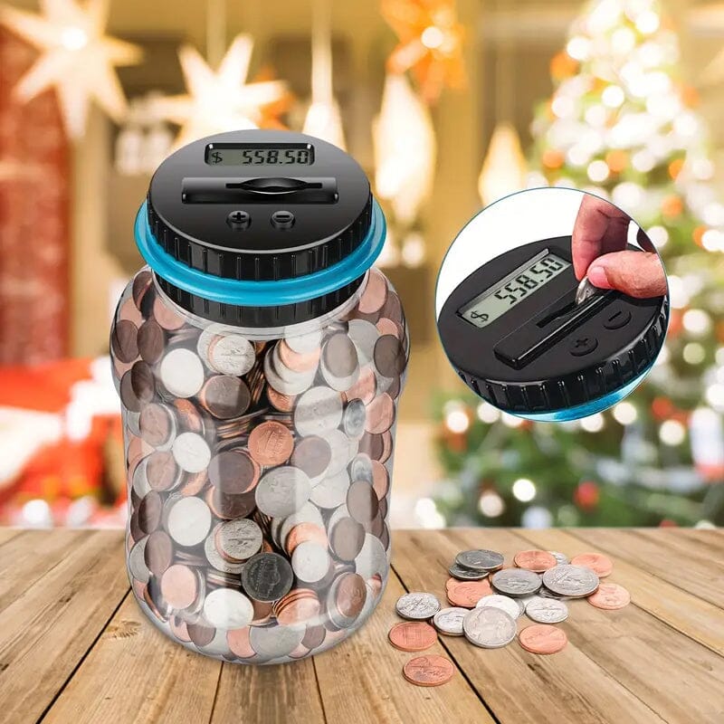 800+ Coin Capacity Digital Counting Money Jar Everything Else - DailySale