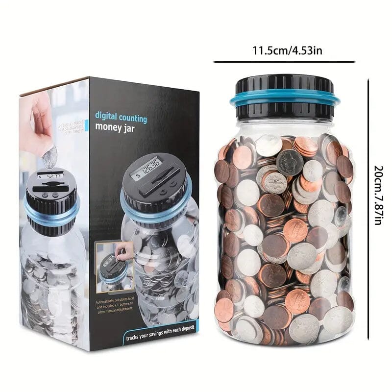 800+ Coin Capacity Digital Counting Money Jar Everything Else - DailySale