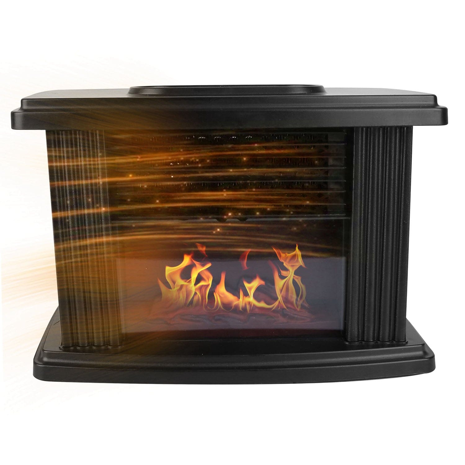 800W Artificial Flame Stove Electric Fireplace Heater Household Appliances - DailySale