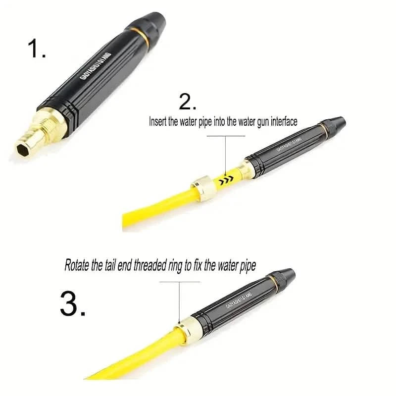 Portable High-Pressure Car Wash Gun – Multi-Function Garden Hose Nozzle