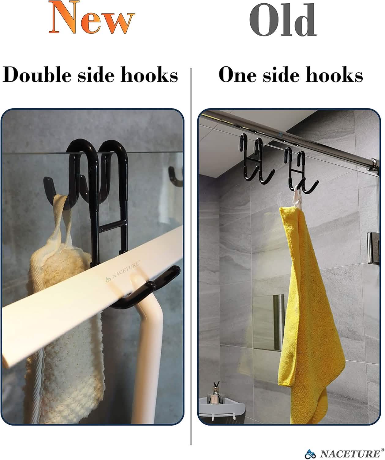 Rust-Resistant Door Mount Shower Hook – Strong Multifunctional Hanging Hook