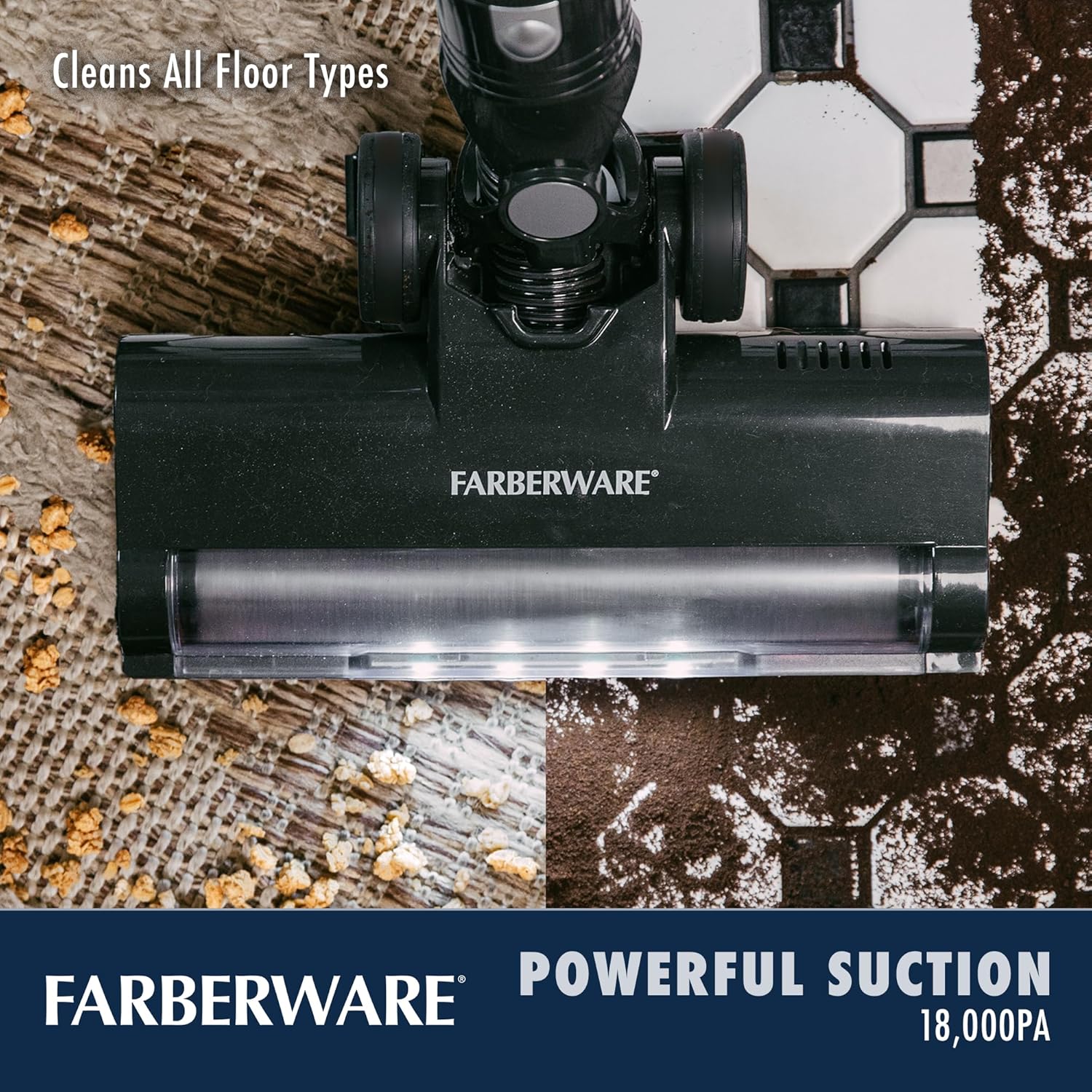 Farberware Classic Stick Vacuum Cleaner Converts to Handheld Vacuum