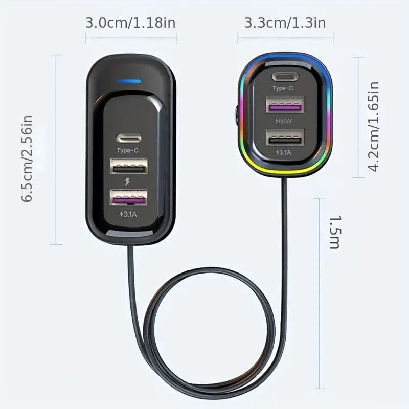 81W Fast Car Charger Automotive - DailySale