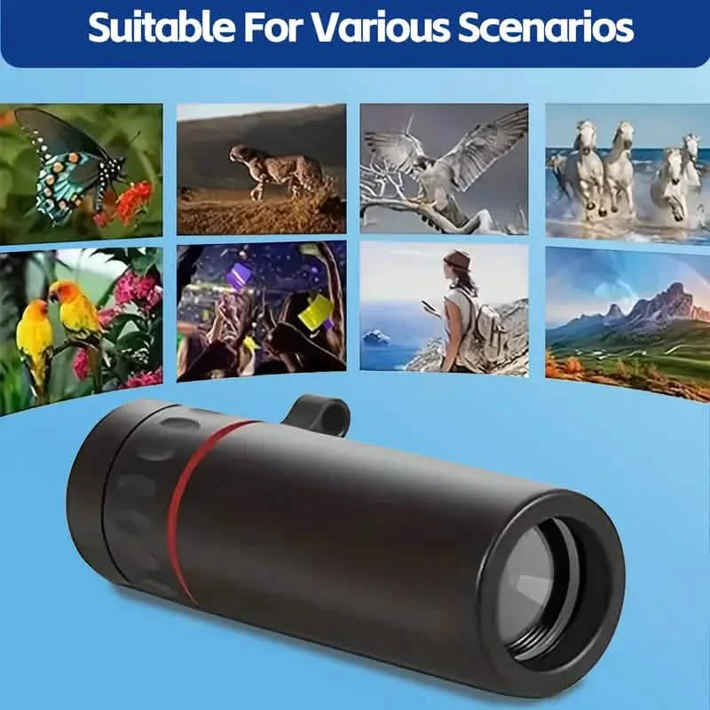 8X Portable Monocular – Pocket-Sized for Outdoor Adventures & Travel